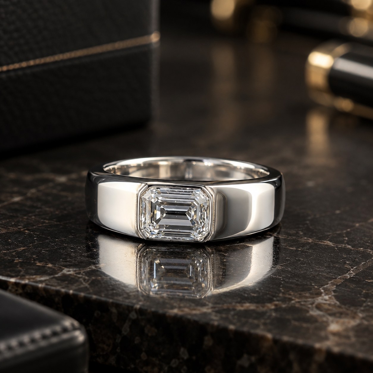 Emerald Statement 92.5 Ring