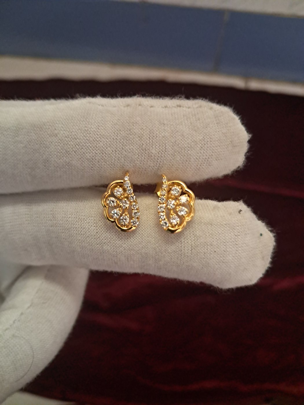 Inspired Floral Earrings view 2